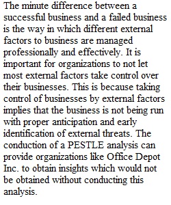 Pestle Company Evaluation